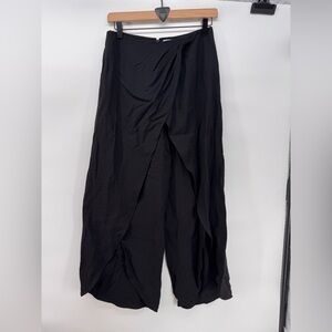 Cece Black Women Wrap Wide Leg Pants Size 2, NWOT